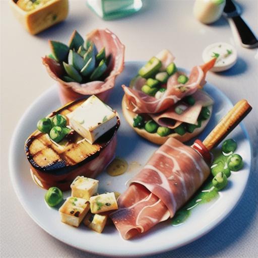 Lamb cutlets with fetta and prosciutto