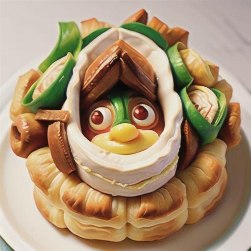 Puff Pastry Wreath with Brie