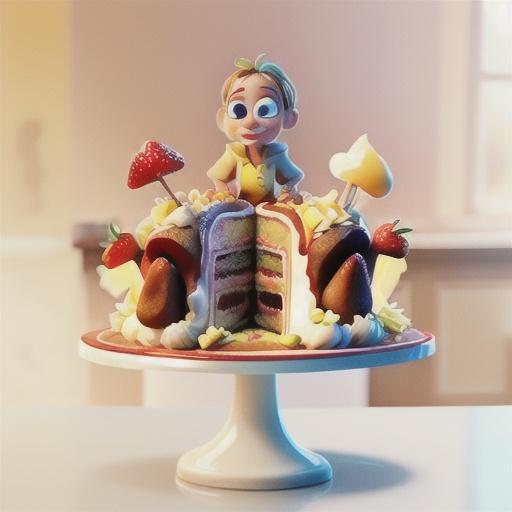 Strawberry-Amaretto Cake