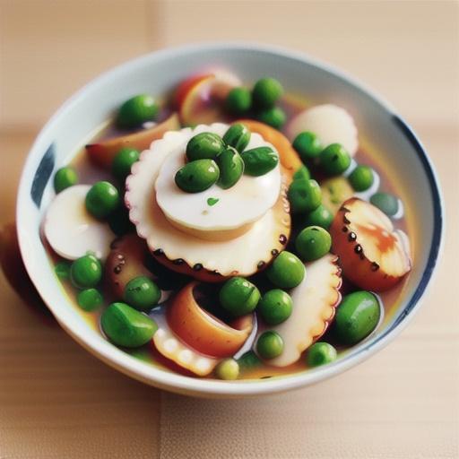 Risoni with scallops, peas & mascarpone