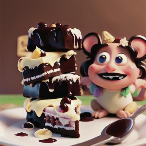 Merry Cherry Swirl Brownies