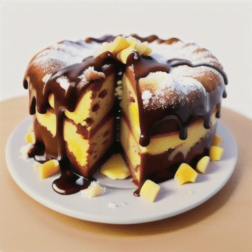 Brown Sugar Cake with Buttery Brown Sugar Sauce