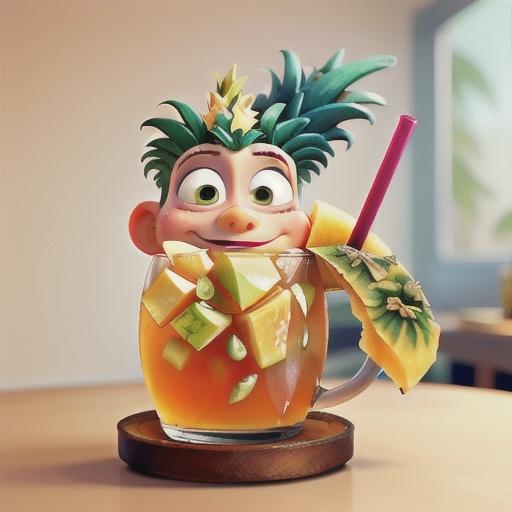 Perky Pineapple Sipper