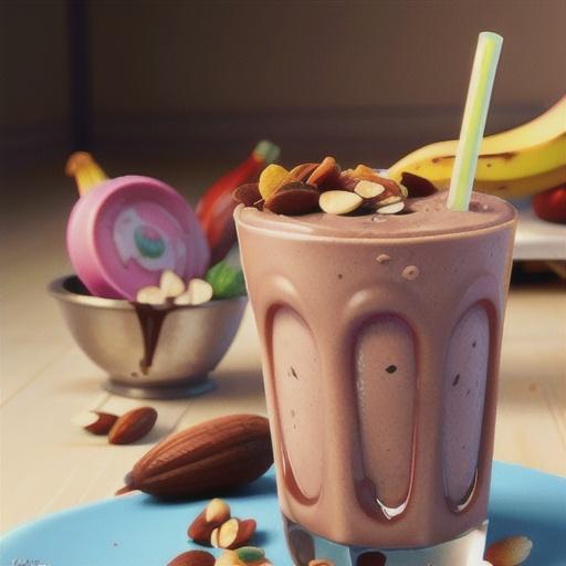 Chocolate Almond Banana Smoothie