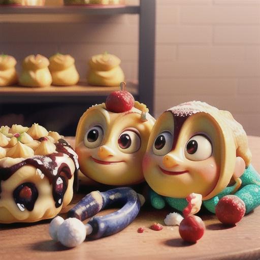 Custard berry danishes