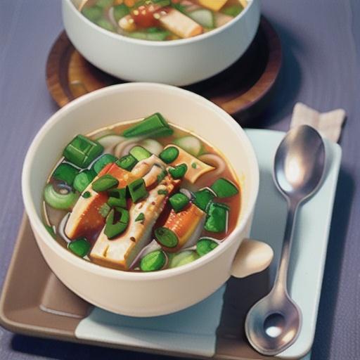 Fish and noodle soup