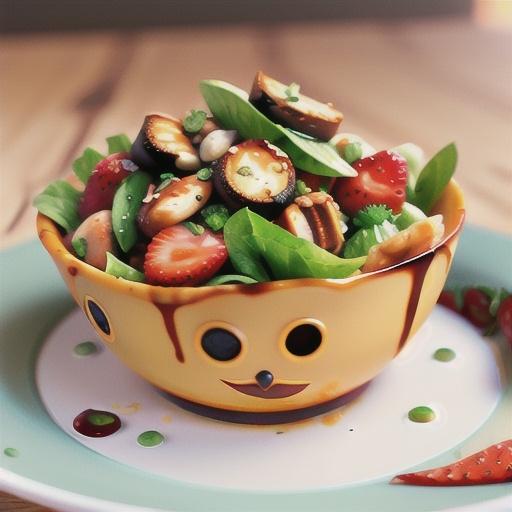 Grilled Chicken Salad with Strawberry Poppy Seed Dressing