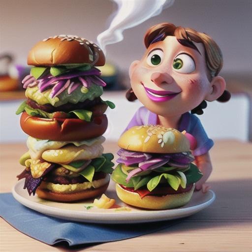 Pulled pork and spicy slaw brioche burgers