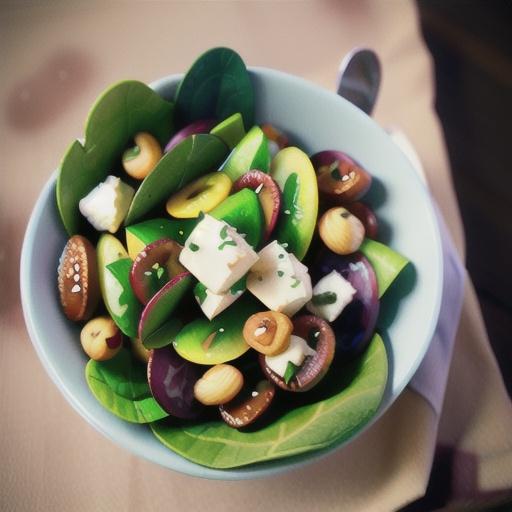 Green salad with goat's cheese