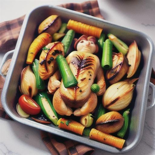 One-pan autumn roast chicken