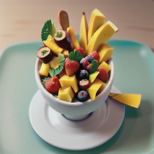 Caribbean Steel Cut Oats with Fruit and Yogurt