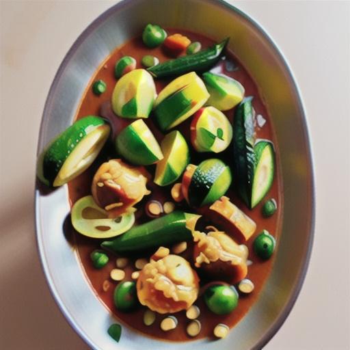 Vegetable and lentil curry