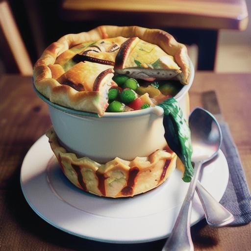 Chicken and mushroom pot pies