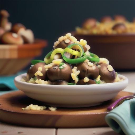 Karen's Easy Baked Mushroom and Onion Risotto