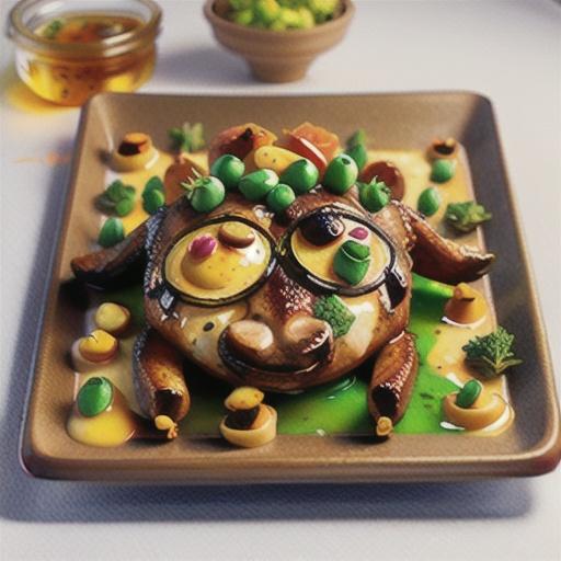 Roast lamb with honey, mustard and thyme glaze