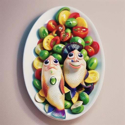 Dukkah fish with bean and tomato salad