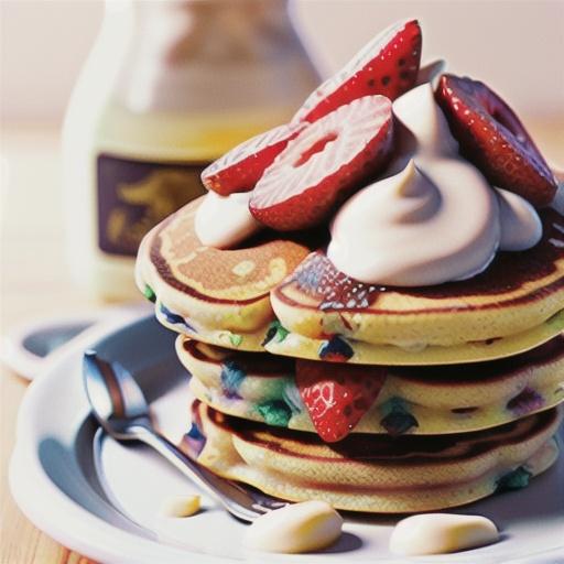 Whole-Grain Strawberry Pancakes