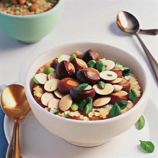 Almond milk quinoa porridge