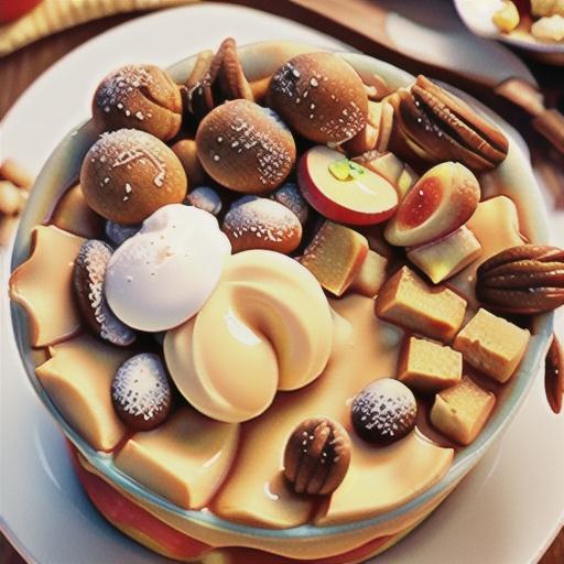 Apple crumble condensed milk pudding recipe