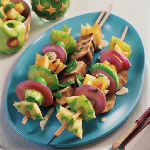 Pork & pineapple kebabs