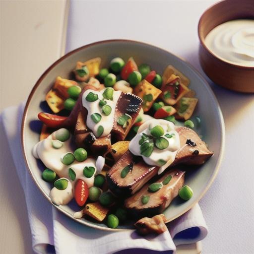 Spiced lamb chops with tahini yoghurt