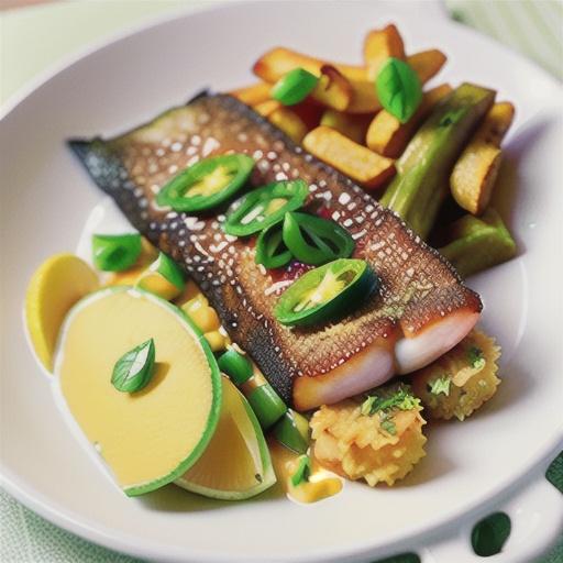 Polenta & herb-crusted barramundi