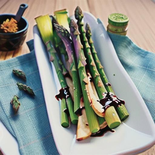 Air Fryer Asparagus with Rosemary and Balsamic