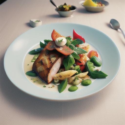 Chermoula ocean trout with rocket and preserved lemon