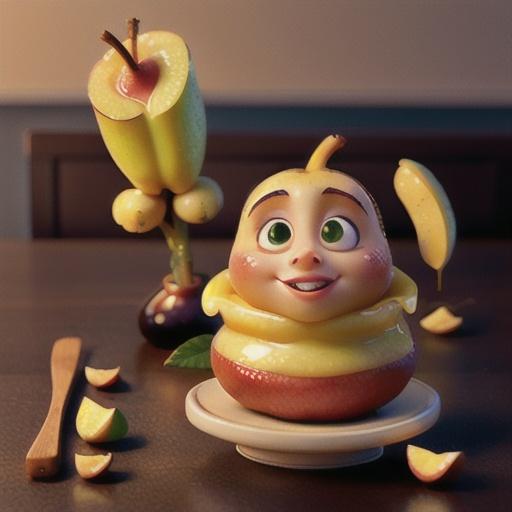 Sticky pear mousseline