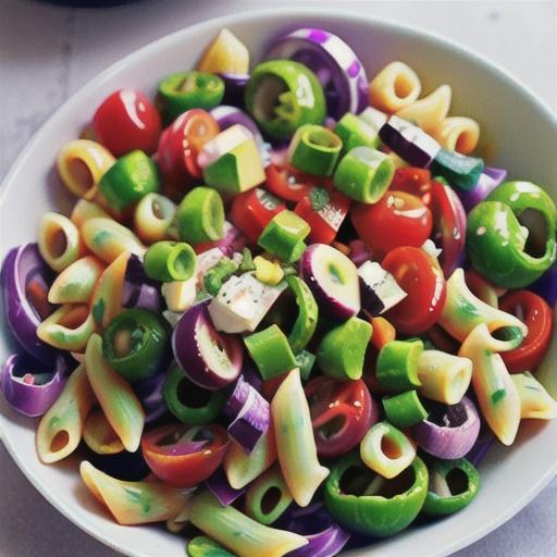 Easy Rainbow Pasta Salad