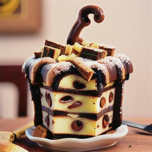 Cinnamon-Banana Bread Pudding