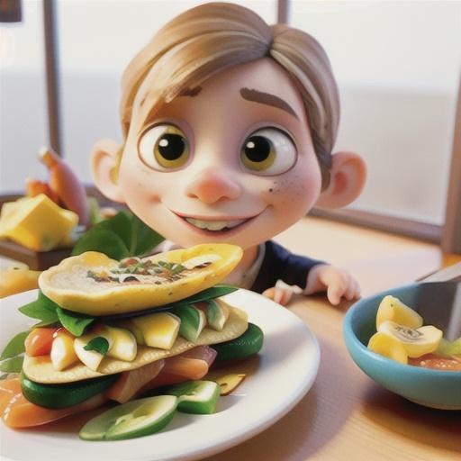 Nori & smoked salmon omelettes