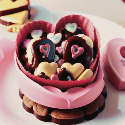 Chocolate Heart Peanut Butter Cookies