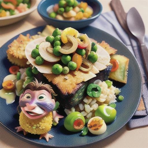 Panko and pea-crumbed snapper