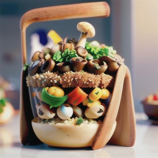 Mixed mushroom and herb pilaf