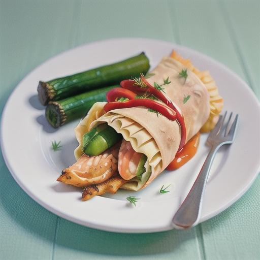 Salmon & dill rice parcels