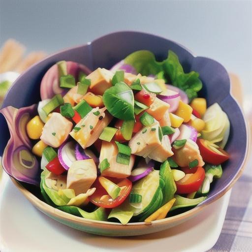 No-cook chicken and cabbage salad