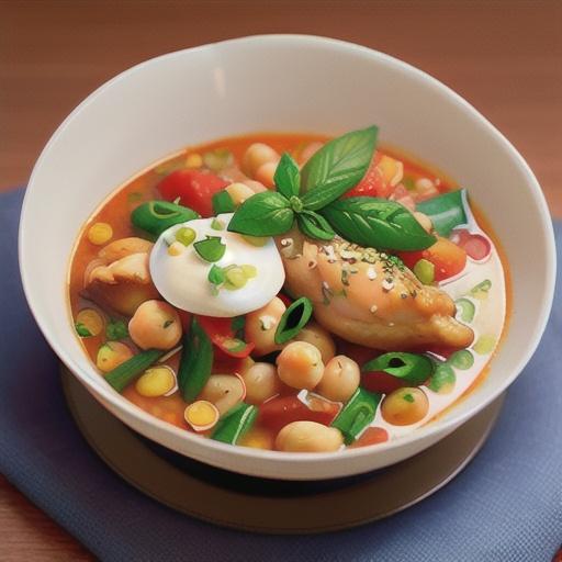 Hearty chicken and chickpea stew