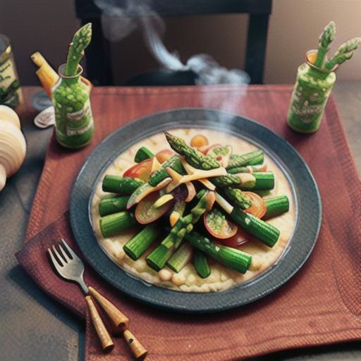 Asparagus with Garlic and Onions