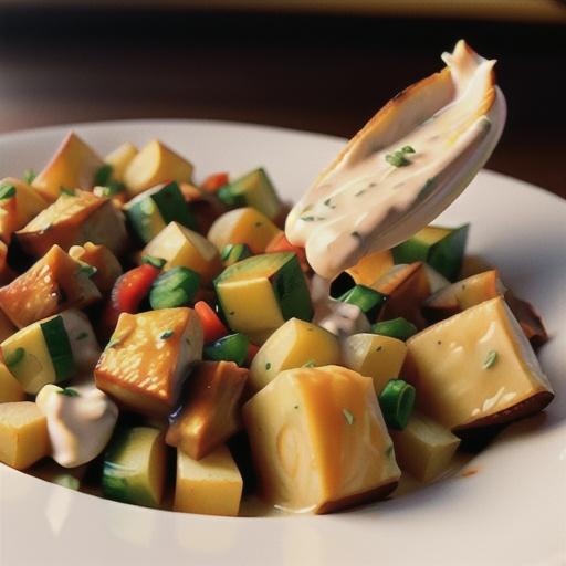 Buffalo Chicken and Potato Casserole