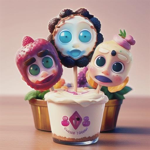 Iced Vovo cheesecake pops