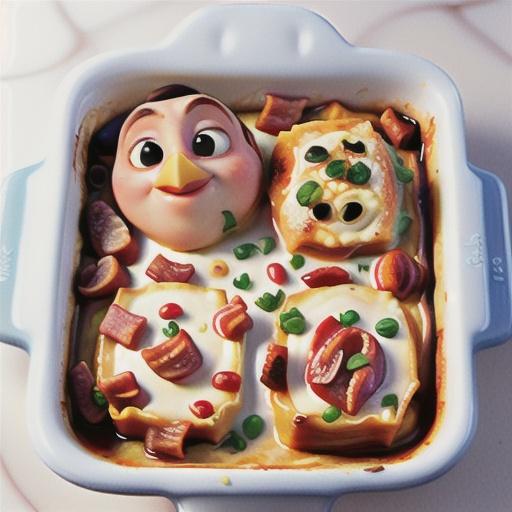 Chicken, pancetta and mushroom lasagne