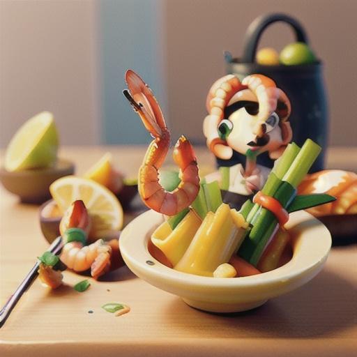 Prawn & lemongrass 'lollipops' with sweet chilli & lime sauce