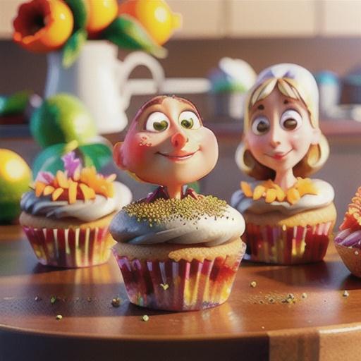 Grapefruit & poppy seed cupcakes