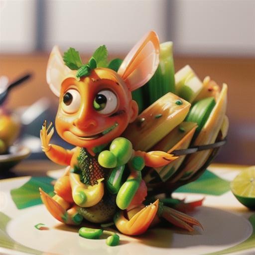 Prawn skewers with chilli lime salt