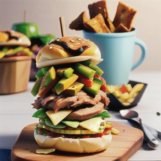 Maple mustard pulled pork sandwiches