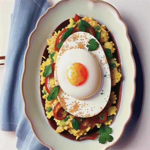 Indian pilaf with eggs