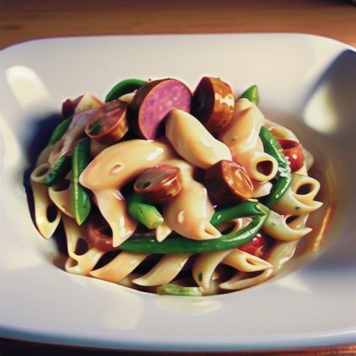 Creamy Pasta Primavera with Chicken and Sausage