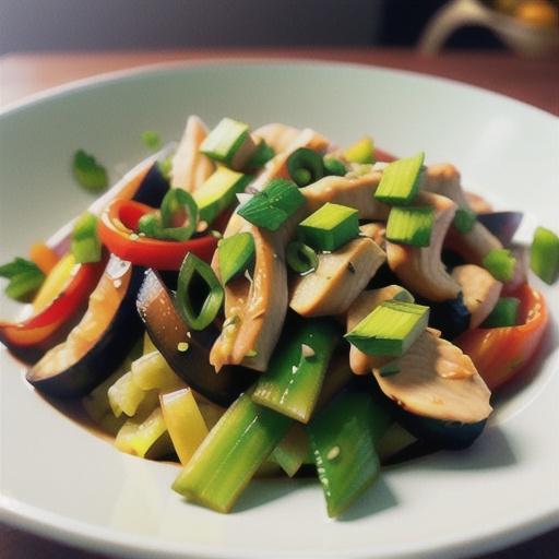 Coriander and chicken stir-fry