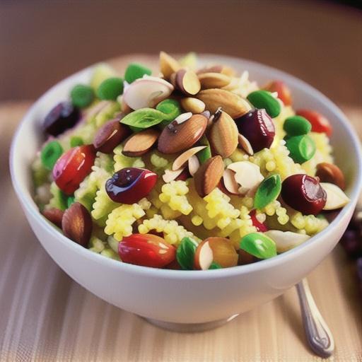 Couscous Pilaf with Almonds, Coconut, and Cranberries